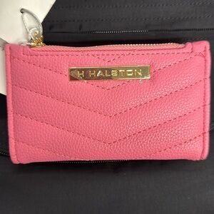 HALSTON Heritage Pink Quilted Wallet